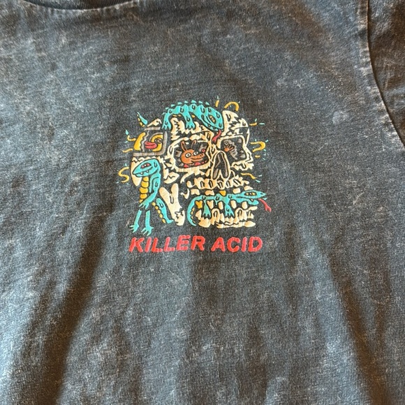 Killer Acid Streetwear World Goes On… after we are gone Black Graphic T-Shirt - Picture 3 of 9